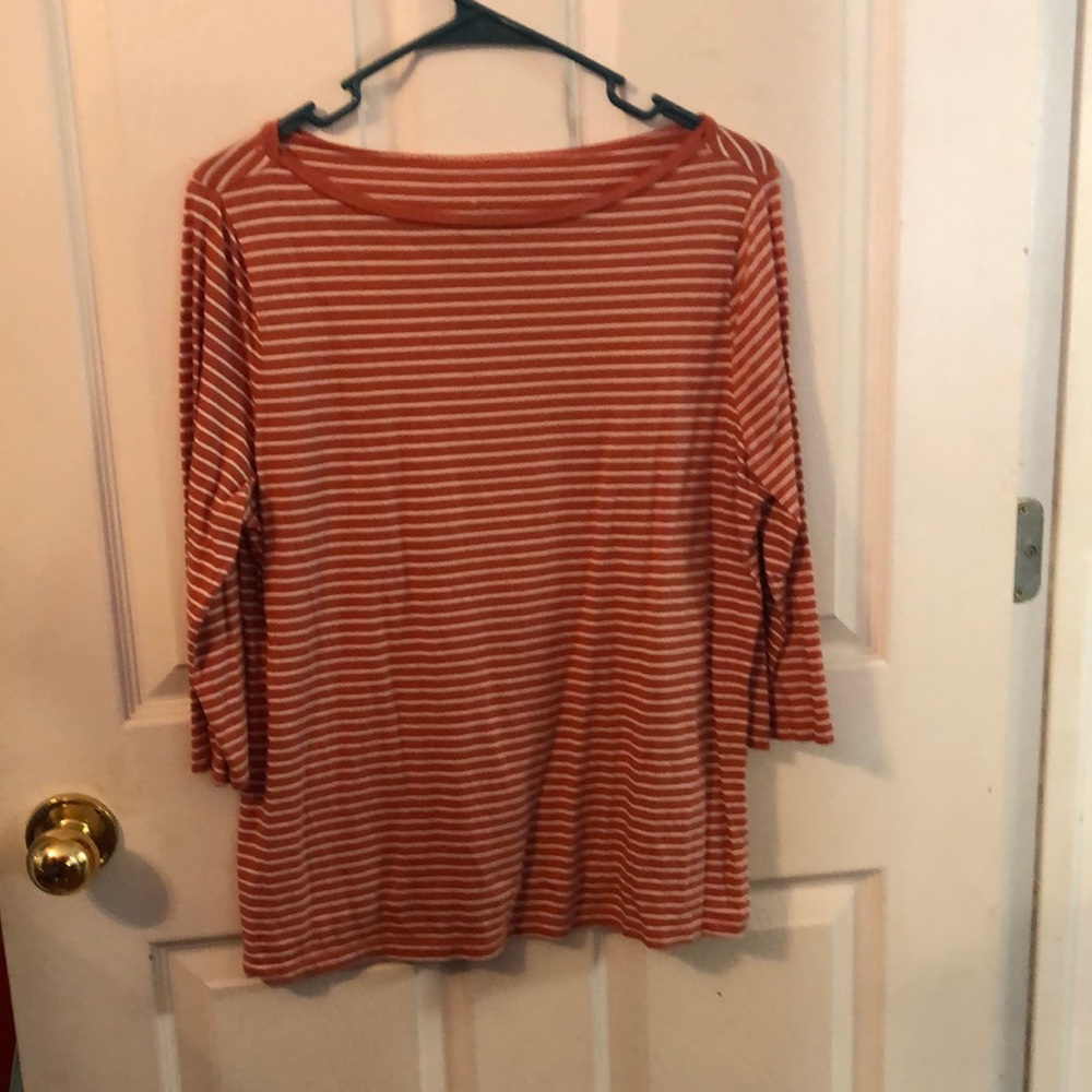 Striped orange shirt